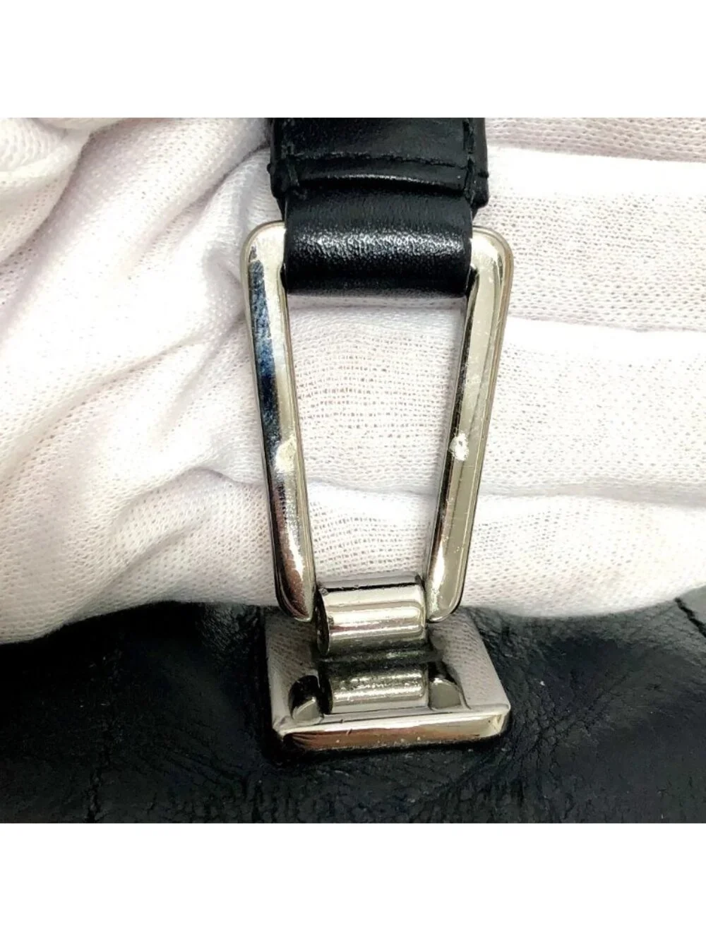 Chanel Handle Choco Bar Leather Black Handbag